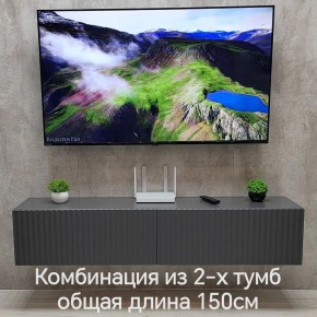 Тумба подвесная под ТВ LINES MTV1-MA 750 Темно-серый (Графит-M 10.1.25) в Южноуральске - yuzhnouralsk.mebel24.online | фото 10