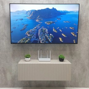 Тумба подвесная под ТВ LINES MTV3-MA 900 Бежевый (Леда-М 10.1.5) в Южноуральске - yuzhnouralsk.mebel24.online | фото 3