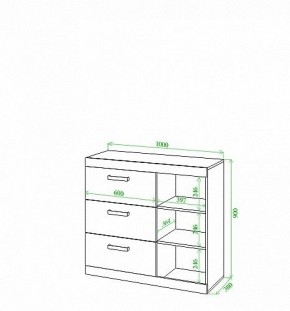 Тумба Toivo Км101 в Южноуральске - yuzhnouralsk.mebel24.online | фото 2