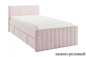 ТВИКС Кровать с ящиками 900 (нежно-розовый) в Южноуральске - yuzhnouralsk.mebel24.online | фото