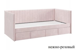 ТВИКС Кровать (софа) с ящиками 900 (нежно-розовый) в Южноуральске - yuzhnouralsk.mebel24.online | фото