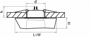 Встраиваемый светильник Lightstar Flutto 006430 в Южноуральске - yuzhnouralsk.mebel24.online | фото 3